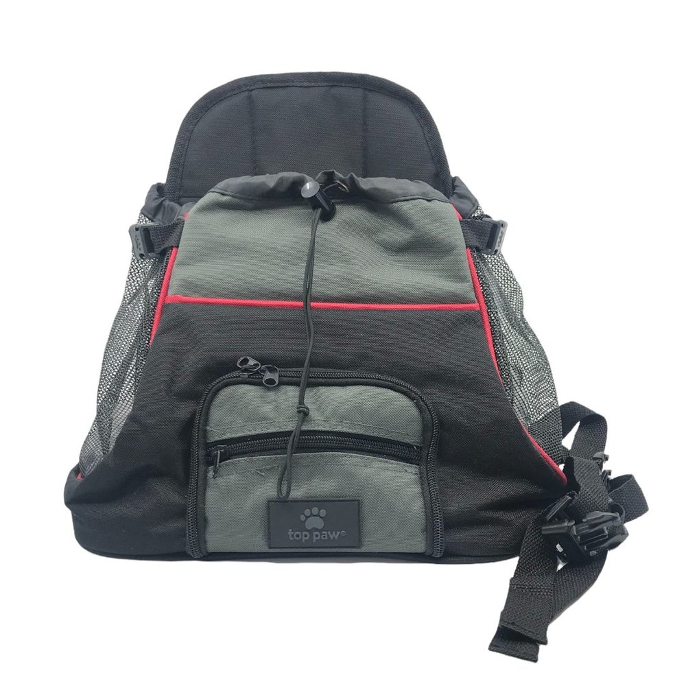 Top Paw Black Backpack Front Pet Dog Carrier